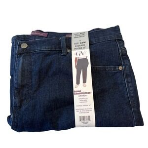 Gloria Vanderbilt Amanda Classic Fit High Rise Tapered Leg Jeans 16W Dark Wash